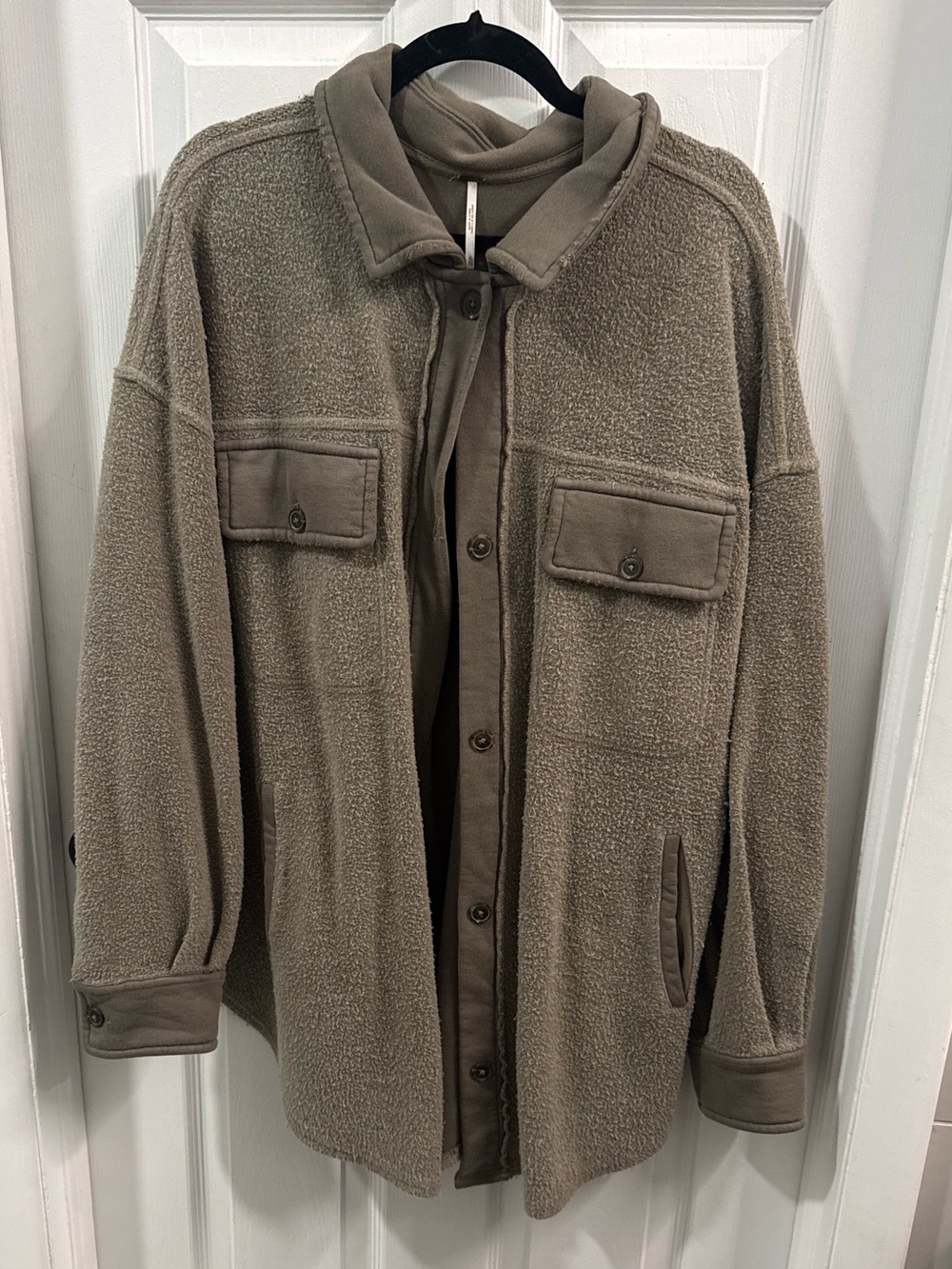 NEW oversized Free People Shacket Jacket in green XL